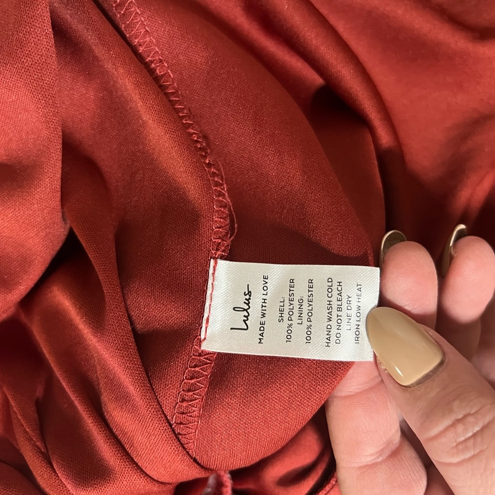 Lulus Disposition Rust Ruched Maxi Dress - Picture 10 of 11